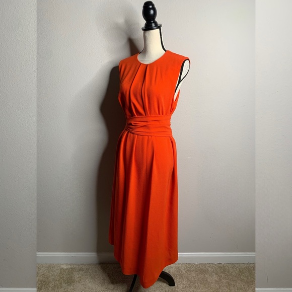 Whistles Marisa Draped Asymmetrical Dress - Picture 4 of 13